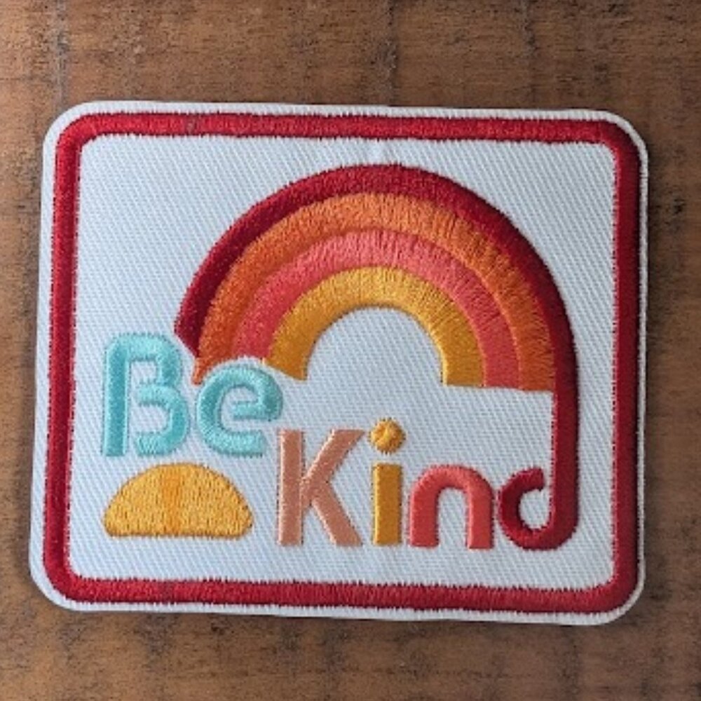 Be kind embroidered patch